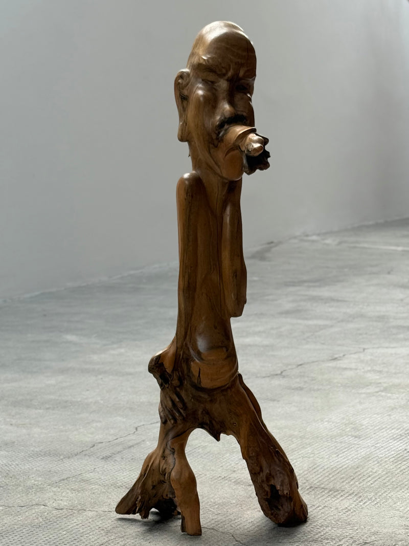 IDA BAGUS TILEM SOLID SUAR WOOD SCULPTURE CARVING BALI UBUD INDONESIA 1970s