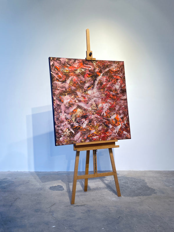 „EARTH CORE“ POWER OF LIGHTNESS No.3 100x100cm