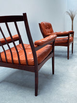 SET OF 2 GUNNAR KENTEMO FOR GÖTE-MÖBLER NÄSSJÖ / G-MÖBLER ARMCHAIRS, SWEDEN 1960S