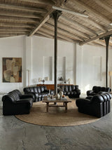 DE SEDE DS-600 „TATZELWURM“ / „SNAKE“ SECTIONAL SOFA MOCHA BROWN LEATHER, SWITZERLAND 1980s