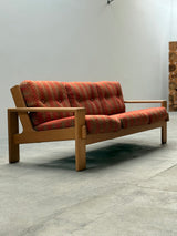 BEAUTIFUL “BONANZA” SOFA IN ITALIAN FABRIC BY ESKO PAJAMIES FOR  ASKO, FINLAND 1970s