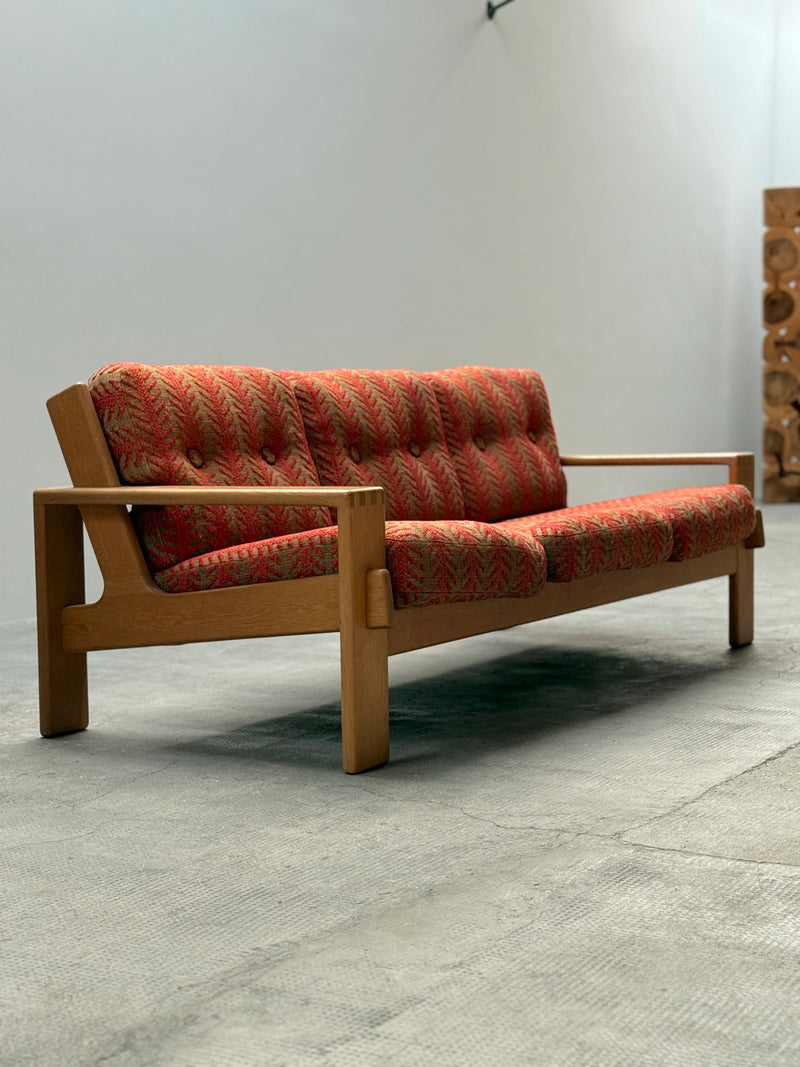 BEAUTIFUL “BONANZA” SOFA IN ITALIAN FABRIC BY ESKO PAJAMIES FOR  ASKO, FINLAND 1970s