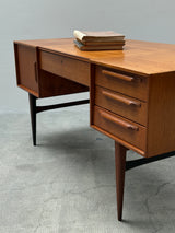 HEINRICH RIESTENPATT RT200 DESK TEAK WOOD, GERMANY 1960s