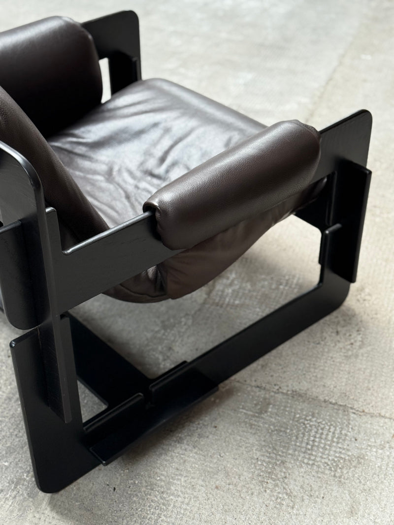 ARNE JACOBSEN FOR ASKO „ROVER“ ARMCHAIRS LEATHER ASH WOOD, FINLAND 1960s