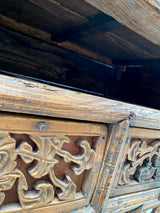 ANTIQUE CHINESE CHEST OF DRAWERS ELM WOOD QING DYNASTY