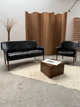 EJNAR LARSEN & AKSEL BENDER MADSEN FOR WILLY BECK SOFA & ARMCHAIR, DENMARK 1960s