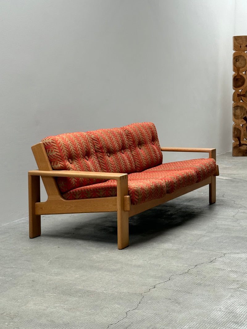 BEAUTIFUL “BONANZA” SOFA IN ITALIAN FABRIC BY ESKO PAJAMIES FOR  ASKO, FINLAND 1970s