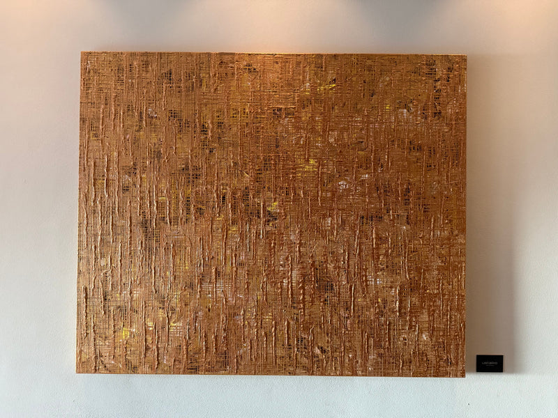 „NETWORKS No.46“ COPPER ACRYL ON CANVAS