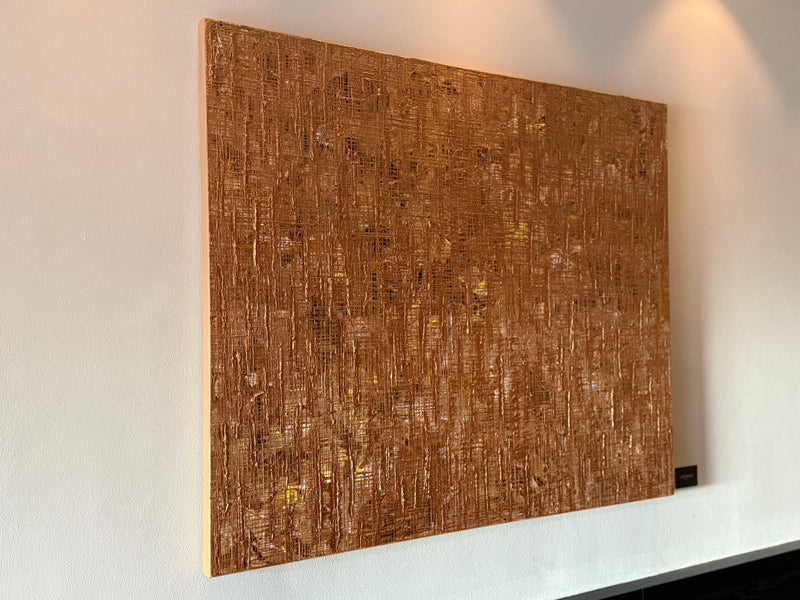 „NETWORKS No.46“ COPPER ACRYL ON CANVAS