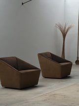 SET OF 2 ,CURVERT’ ARMCHAIRS BY JEHS & LAUB FOR COR