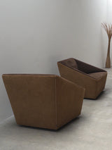 SET OF 2 ,CURVERT’ ARMCHAIRS BY JEHS & LAUB FOR COR