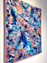 „TREASURES OF THE SEAS“ POWER OF LIGHTNESS 100x100cm