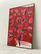 „VERZWEIGT VOR ROT“ - SCHLICKER, JOHANNES OIL ON CANVAS 150x110cm 1985