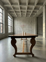 ANTIQUE FRENCH MONASTERY DINING TABLE NUTWOOD 325cm, 19th CENTURY