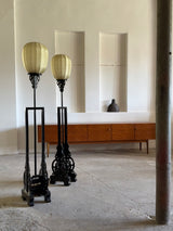 DINING SET TABLE & 8 CHAIRS SOLID WOOD CHINA 1960s