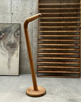 SCANDINAVIAN FLOOR LAMP SOLID PINE WOOD IM THE MANNER OF RAINER DAUMILLER, DENMARK 1970s