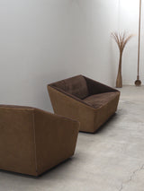 SEATING SET ARMCHAIR & SOFA ‚CURVERT‘ BY JEHS & LAUB FOR COR