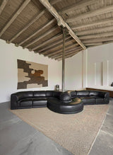 ROCHE BOBOIS „SERPENTINE“ SECTIONAL SOFA LEATHER, FRANCE 1980s