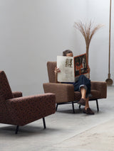 SET OF 2 PIERRE GUARICHE FOR AIRBORNE „G10“ ARMCHAIRS, FRANCE 1950s