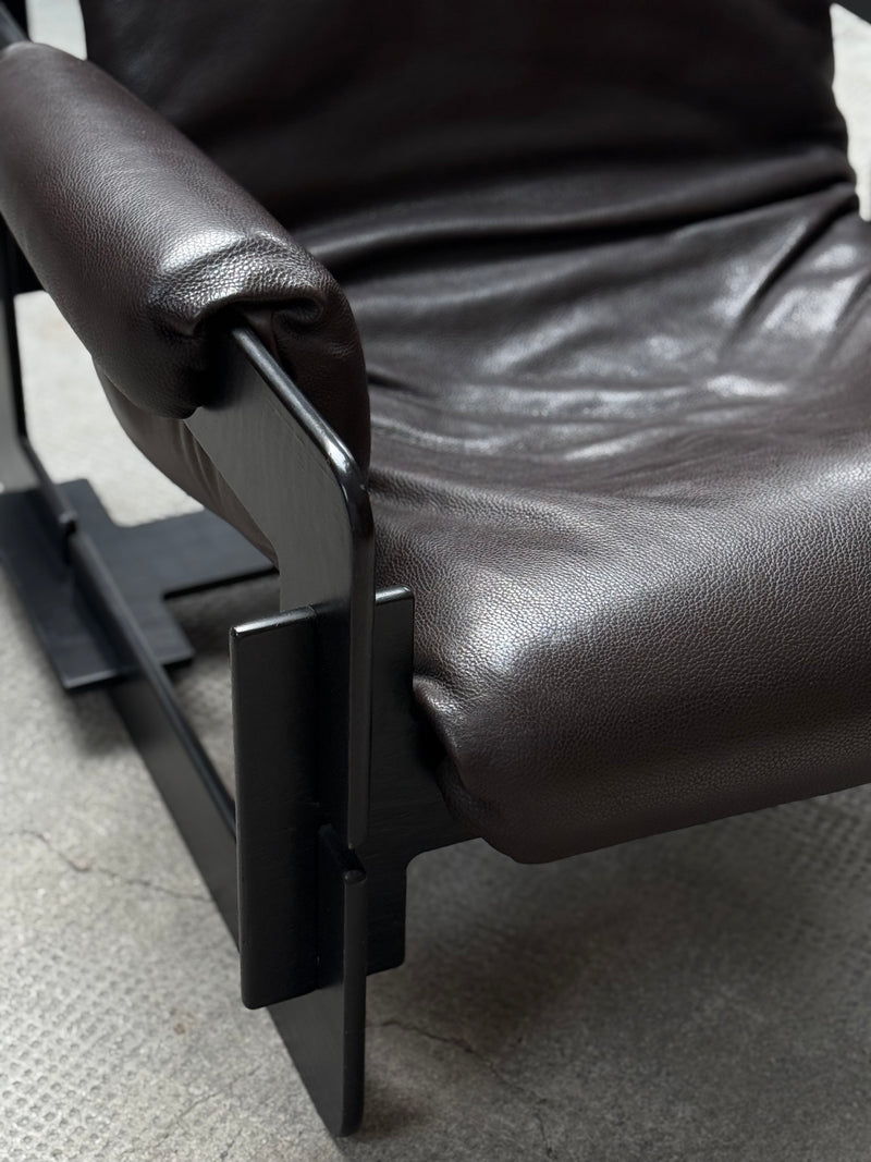 ARNE JACOBSEN FOR ASKO „ROVER“ ARMCHAIRS LEATHER ASH WOOD, FINLAND 1960s