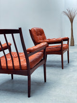 SET OF 2 GUNNAR KENTEMO FOR GÖTE-MÖBLER NÄSSJÖ / G-MÖBLER ARMCHAIRS, SWEDEN 1960S