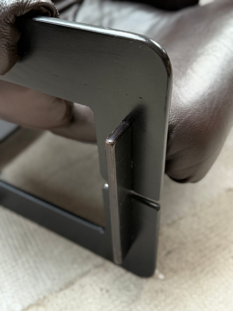 ARNE JACOBSEN FOR ASKO „ROVER“ ARMCHAIRS LEATHER ASH WOOD, FINLAND 1960s