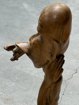 IDA BAGUS TILEM SOLID SUAR WOOD SCULPTURE CARVING BALI UBUD INDONESIA 1970s