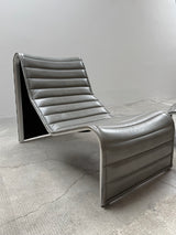 ERIC SIGFRID PERSSON FOR MÖBELKULTUR AB CHAISELONGUE LOUNGER LEATHER, SWEDEN 1970S