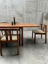 HANS J. FRYDENDAL FOR BOLTINGE STØLEFABRIK TEAKWOOD DINING TABLE & 6 CHAIRS, DENMARK 1970s