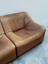 De Sede DS-46 Büffel Leder Modular Sitzgruppe Sessel & Sofa, Schweiz 1970er