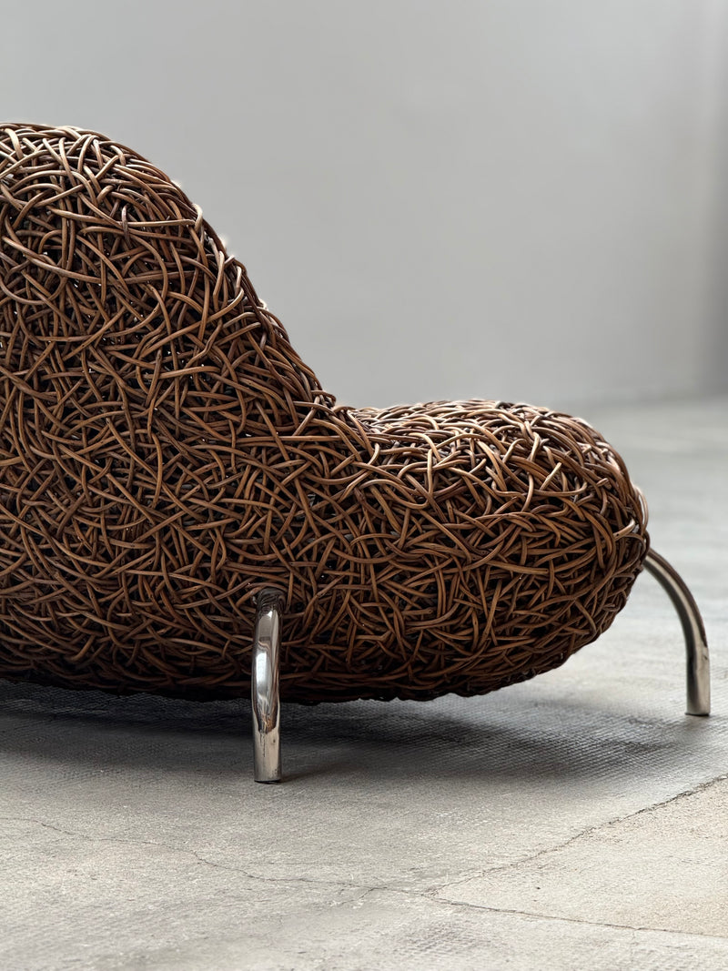 UDOM UDOMSRIANAN & PLANET 2001 RATTAN WICKER NEST CHAIR, THAILAND