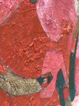 „VERZWEIGT VOR ROT“ - SCHLICKER, JOHANNES OIL ON CANVAS 150x110cm 1985