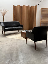 EJNAR LARSEN & AKSEL BENDER MADSEN FOR WILLY BECK SOFA & ARMCHAIR, DENMARK 1960s