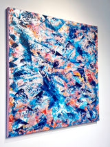 „TREASURES OF THE SEAS“ POWER OF LIGHTNESS 100x100cm