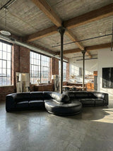 ROCHE BOBOIS „SERPENTINE“ SECTIONAL SOFA LEATHER, FRANCE 1980s