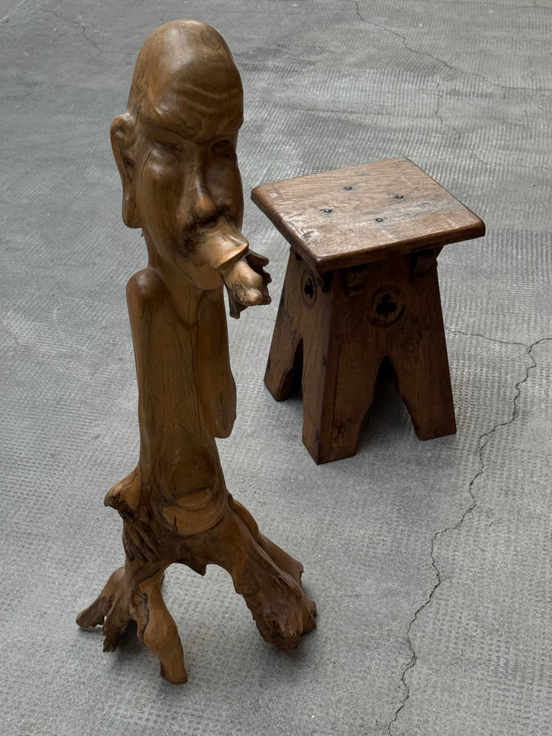 IDA BAGUS TILEM SOLID SUAR WOOD SCULPTURE CARVING BALI UBUD INDONESIA 1970s