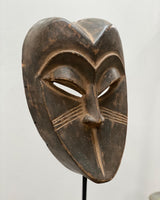 Afrikanische Kwele Maske Gabun Afrika Holz Eule Katze
