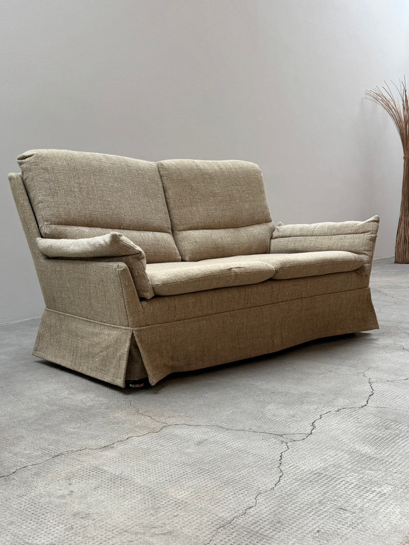 CARL STRAUB SEATING GROUP WOOL ARMCHAIR & SOFA, GERMANY 1970s