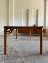 DINING SET TABLE & 8 CHAIRS SOLID WOOD CHINA 1960s