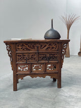 ANTIQUE CHINESE CHEST OF DRAWERS ELM WOOD QING DYNASTY