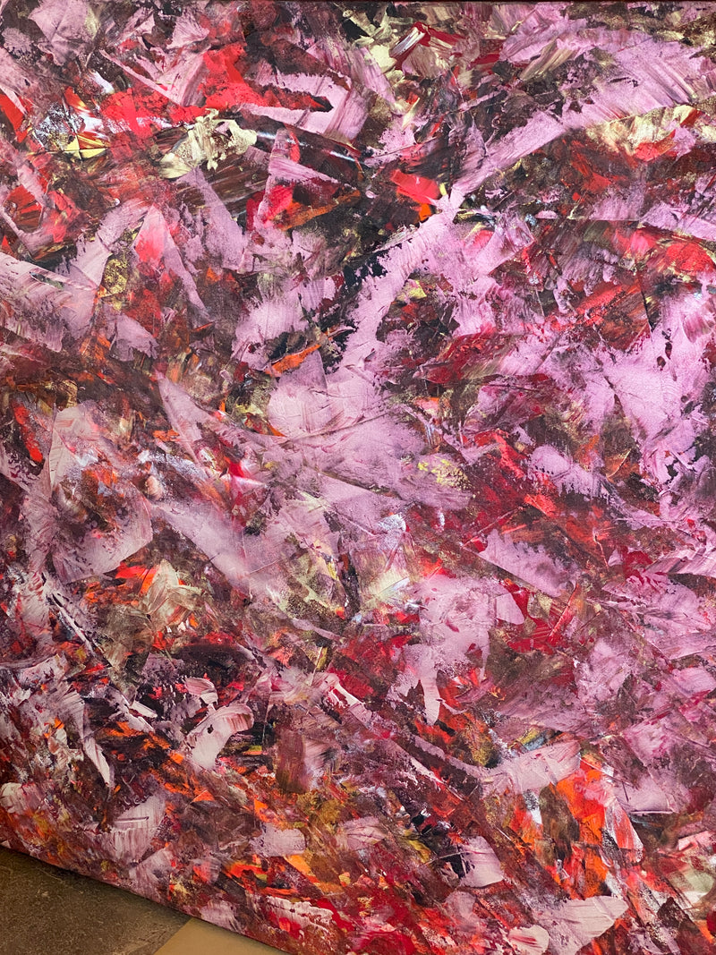 „EARTH CORE“ POWER OF LIGHTNESS No.3 100x100cm