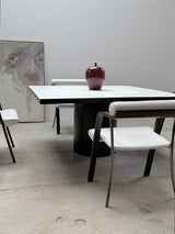 ERWIN NAGEL FOR ROSENTHAL EINRICHTUNG „QUADRONDO“ DINING TABLE ASH WOOD, 1980s