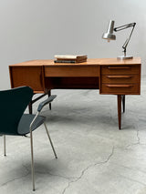HEINRICH RIESTENPATT RT200 DESK TEAK WOOD, GERMANY 1960s