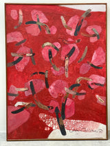 „VERZWEIGT VOR ROT“ - SCHLICKER, JOHANNES OIL ON CANVAS 150x110cm 1985