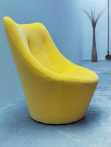 Pierre Paulin für Ligne Roset „Anda“ Sessel in Baumwollstoff gelb, Frankreich 2009