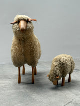 HANNS-PETER KRAFFT FOR MEIER SHEEP, WOOD GENUINE SHEEPSKIN, GERMANY 1970s