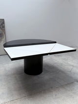 ERWIN NAGEL FOR ROSENTHAL EINRICHTUNG „QUADRONDO“ DINING TABLE ASH WOOD, 1980s