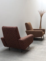 SET OF 2 PIERRE GUARICHE FOR AIRBORNE „G10“ ARMCHAIRS, FRANCE 1950s