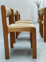 6er Set „Yeti“ Eiche Holz Massiv Esszimmer Stühle