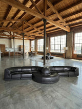 ROCHE BOBOIS „SERPENTINE“ SECTIONAL SOFA LEATHER, FRANCE 1980s